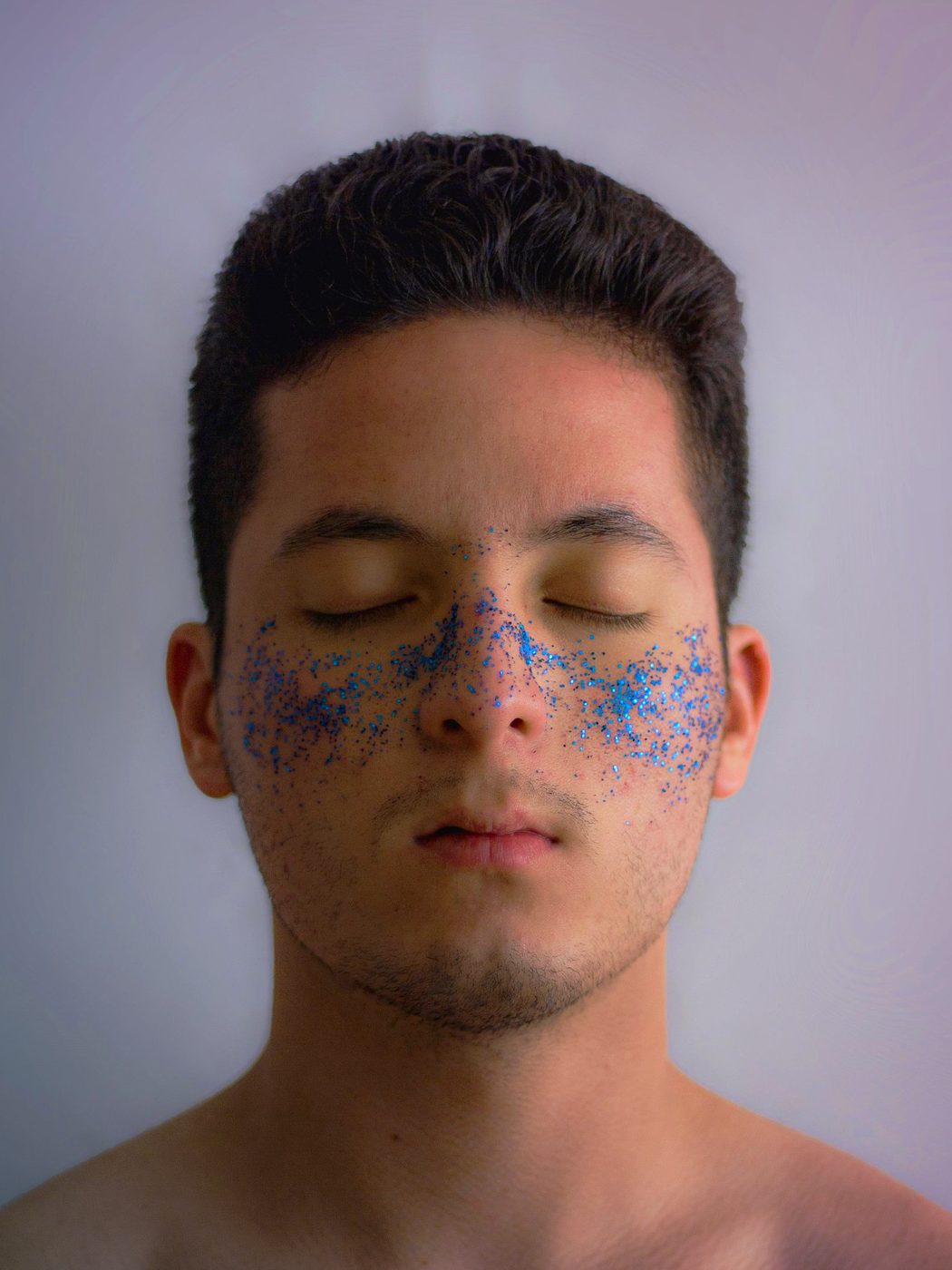 Example: a face framed by the scan ring